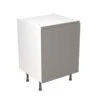 Kitchen Kit J-Pull 600mm Base Cabinet - Super Gloss - Dust Grey - Flatpacked - FKKJ0304 1 Kitchen Kit J-Pull 600mm Base Cabinet - Super Gloss - Dust Grey - Flatpacked - FKKJ0304 -Kitchen Series Shop k i kitchen kit fkkj0304