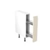 Kitchen Kit J-Pull 150mm Pull Out Base Cabinet - Ultra Matt - Cashmere - Flatpacked - FKKJ0651 -Kitchen Series Shop k i kitchen kit fkkj0651