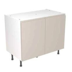 Kitchen Kit J-Pull 1000mm Base Cabinet - Ultra Matt - Light Grey - Flatpacked - FKKJ0708