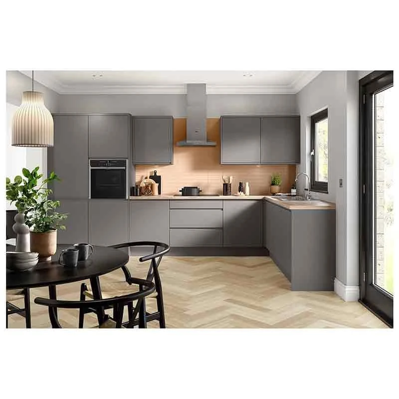 Kitchen Kit J-Pull 600mm Tall Double Oven Housing - Ultra Matt - Dust Grey - Flatpacked - FKKJ0821 Kitchen Kit J-Pull 600mm Tall Double Oven Housing - Ultra Matt - Dust Grey - Flatpacked - FKKJ0821 -Kitchen Series Shop k i kitchen kit fkkj0821 lifestyle1