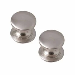 Kitchen Kit 32 Windsor Knob Kitchen Cabinet Handles - Pack Of 2 - Satin Chrome - KKHWKBN