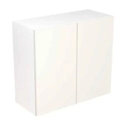 Kitchen Kit Rigid Slab 800mm Wall Cabinet - Super Gloss - White - Pre-Assembled - RKKF0038