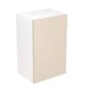 Kitchen Kit Rigid Slab 450mm Wall Cabinet - Super Gloss - Cashmere - Pre-Assembled - RKKF0140