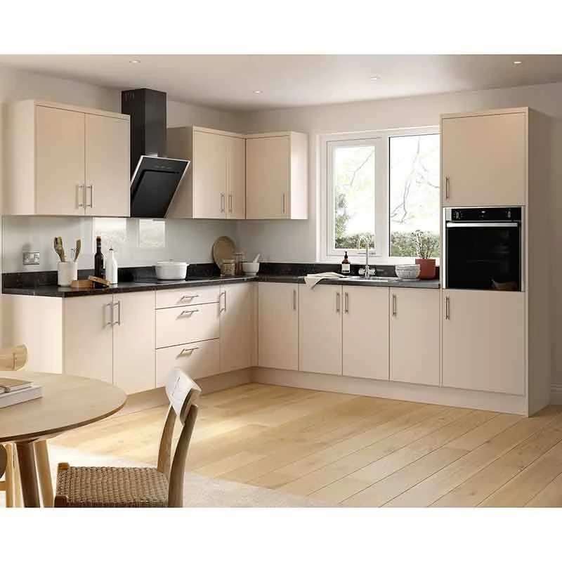 Kitchen Kit Rigid Slab 1000mm Wall Cabinet - Ultra Matt - Cashmere - Pre-Assembled - RKKF0615 Kitchen Kit Rigid Slab 1000mm Wall Cabinet - Ultra Matt - Cashmere - Pre-Assembled - RKKF0615 -Kitchen Series Shop k i kitchen kit rkkf0615 lifestyle