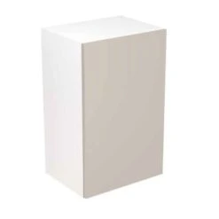 Kitchen Kit Rigid Slab 450mm Wall Cabinet - Ultra Matt - Light Grey - Pre-Assembled - RKKF0740