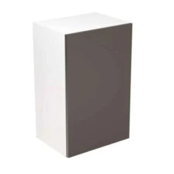 Kitchen Kit Rigid Slab 450mm Wall Cabinet - Ultra Matt - Graphite - Pre-Assembled - RKKF0940
