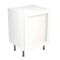 Kitchen Kit Rigid Shaker 600mm Base Cabinet - Ultra Matt - White - Pre-Assembled - RKKH0504
