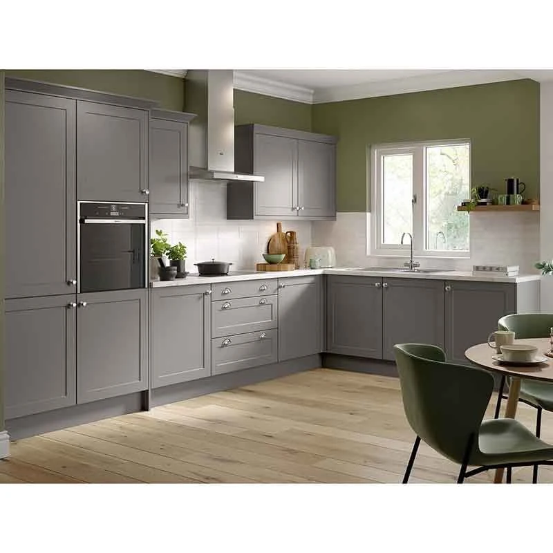 Kitchen Kit Rigid Shaker 500mm Base Cabinet - Ultra Matt - Dust Grey - Pre-Assembled - RKKH0803 Kitchen Kit Rigid Shaker 500mm Base Cabinet - Ultra Matt - Dust Grey - Pre-Assembled - RKKH0803 -Kitchen Series Shop k i kitchen kit rkkh0803 lifestyle