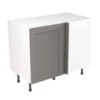 Kitchen Kit Rigid Shaker 1000mm Blind Corner Base Cabinet - Ultra Matt - Dust Grey - Pre-Assembled - RKKH0809