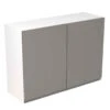 Kitchen Kit Rigid J-Pull 1000mm Wall Cabinet - Super Gloss - Dust Grey - Pre-Assembled - RKKJ0315 1 Kitchen Kit Rigid J-Pull 1000mm Wall Cabinet - Super Gloss - Dust Grey - Pre-Assembled - RKKJ0315 -Kitchen Series Shop k i kitchen kit rkkj0315