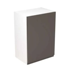Kitchen Kit Rigid J-Pull 500mm Wall Cabinet - Super Gloss - Graphite - Pre-Assembled - RKKJ0413