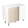 Kitchen Kit Rigid J-Pull 1000mm Blind Corner Base Cabinet - Ultra Matt - Cashmere - Pre-Assembled - RKKJ0609 -Kitchen Series Shop k i kitchen kit rkkj0609