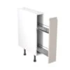 Kitchen Kit Rigid J-Pull 150mm Pull Out Base Cabinet - Ultra Matt - Light Grey - Pre-Assembled - RKKJ0751 -Kitchen Series Shop k i kitchen kit rkkj0751