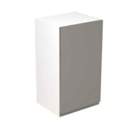 Kitchen Kit Rigid J-Pull 400mm Wall Cabinet - Ultra Matt - Dust Grey - Pre-Assembled - RKKJ0812