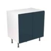 Kitchen Kit Rigid J-Pull 800mm Base Cabinet - Ultra Matt - Indigo Blue - Pre-Assembled - RKKJ1336 -Kitchen Series Shop k i kitchen kit rkkj1336