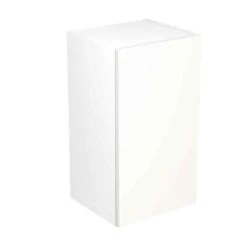Kitchen Kit Rigid Value Slab 400mm Wall Cabinet - Standard Matt - White - Pre-Assembled - RKKM1012