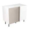 Kitchen Kit Rigid Value 1000mm Blind Corner Base Cabinet - Standard Matt - Light Grey - Pre-Assembled - RKKM1209 -Kitchen Series Shop k i kitchen kit rkkm1209