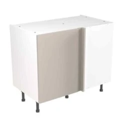 Kitchen Kit Rigid Value 1000mm Blind Corner Base Cabinet - Standard Matt - Light Grey - Pre-Assembled - RKKM1209