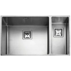 Rangemaster Atlantic Kube 1.5 Bowl Stainless Steel Kitchen Sink - KUB5018R/