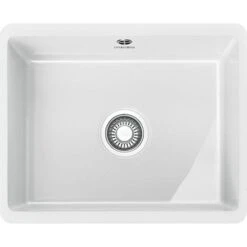 Franke Kubus 1 Bowl Undermount Ceramic Kitchen Sink KBK 110-50 - White - 126.0438.483
