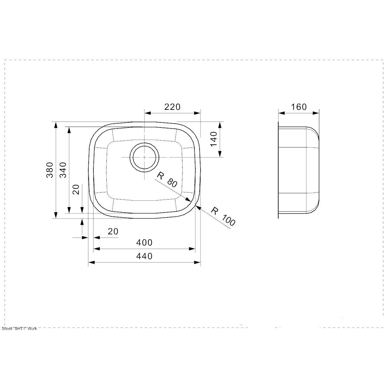 Reginox L183440 OKG Comfort Integrated Kitchen Sink - L18 3440 OKG Reginox L183440 OKG Comfort Integrated Kitchen Sink - L18 3440 OKG -Kitchen Series Shop l183440okgdimensions