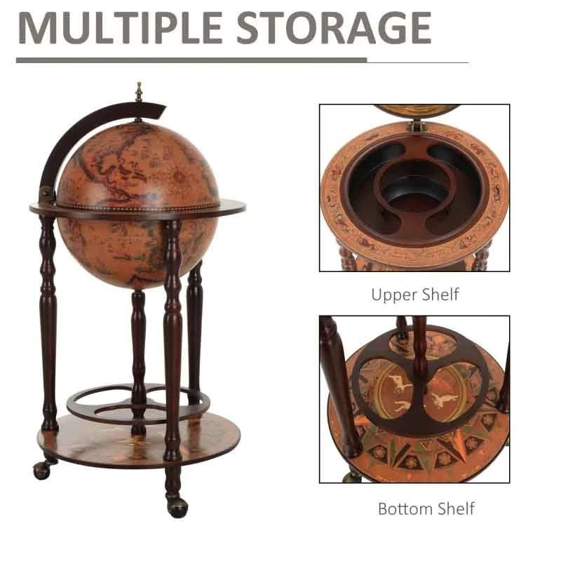 HOMCOM Globe Shaped Retro Style Drinks Cabinet - Brown - 801-041 HOMCOM Globe Shaped Retro Style Drinks Cabinet - Brown - 801-041 -Kitchen Series Shop l9ab1017ed350db42.jpg