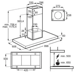 AEG DIE5961HG 90cm Box Island Hood - Stainless Steel 6 AEG DIE5961HG 90cm Box Island Hood - Stainless Steel -Kitchen Series Shop l a lae41004 4