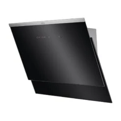 AEG DVE5671HG 60cm Vertical Chimney Hood - Black Glass & Stainless Steel -Kitchen Series Shop l a lae48023 2