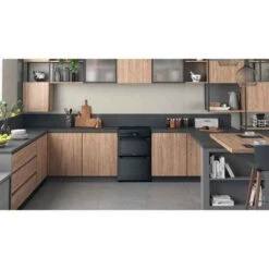 Hotpoint HDM67V92HCB/UK Electric Cooker - Black -Kitchen Series Shop l h lho1557 2