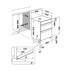 Hotpoint DKU5 541 J C IX Built Under Double Electric Oven - Stainless Steel -Kitchen Series Shop l h lho2601 3