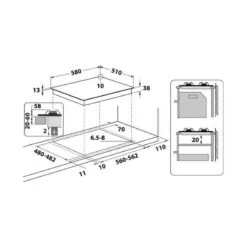 Hotpoint PPH 60G DF IX UK 60cm Gas Hob - Stainless Steel -Kitchen Series Shop l h lho3713 3