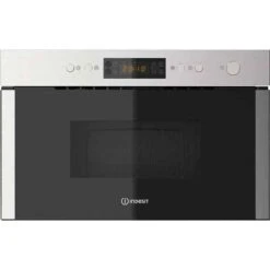 Indesit Aria MWI 5213 IX UK Built-In Microwave And Grill - Stainless Steel