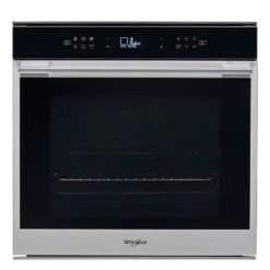 Whirlpool W7 OM4 4S1 P BuiIt In Single Pyrolytic Oven - Black & St/Steel