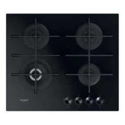 Whirlpool GOWL 628/NB 60cm Gas On Glass Hob - Black