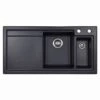 Thomas Denby Lydian Chef 1.5 Bowl Kitchen Sink & LH Drainer - Basalt Satin - LYD1020LBA -Kitchen Series Shop l y lyd1020lba