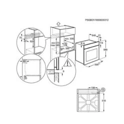 Zanussi ZOCNX3XR B/I Side Opening RHH Single Electric Oven - Stainless Steel
