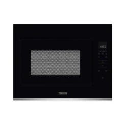 Zanussi ZMBN4SX Built-In Black Glass Microwave - Stainless Steel