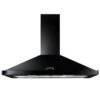 Rangemaster 110cm Chimney Hood Black/Chrome - LEIHDC110BC/ -Kitchen Series Shop leihdc110bc