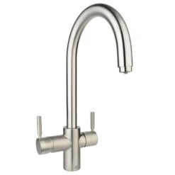 InSinkErator 3N1 J Shape Steaming Hot Kitchen Tap (Tap Only) - Brushed Steel - 45097B -Kitchen Series Shop lis302