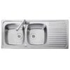 Leisure Linear 2 Bowl Inset Kitchen Sink Reversible - Stainless Steel - LR1160DB/ -Kitchen Series Shop lr1160db 1