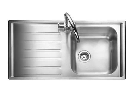 Rangemaster Manhattan 1 Bowl Stainless Steel Kitchen Sink - MN10101L/ Rangemaster Manhattan 1 Bowl Stainless Steel Kitchen Sink - MN10101L/ -Kitchen Series Shop mn10101l