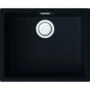 Reginox Multa Elleci Granite Single Bowl Kitchen Sink - Black - MULTA 105 B