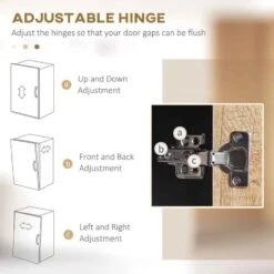 HOMCOM Freestanding Kitchen Cabinet With Soft Close Door - Natural/Black - 835-883V00ND 11 HOMCOM Freestanding Kitchen Cabinet With Soft Close Door - Natural/Black - 835-883V00ND -Kitchen Series Shop n2q75618533fbcdcf.jpg