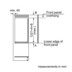 Neff N30 KI1411SE0 Built In Larder Fridge - White 8 Neff N30 KI1411SE0 Built In Larder Fridge - White -Kitchen Series Shop n e neff n30 ki1411se0 bulit in larder fridge dimensions2