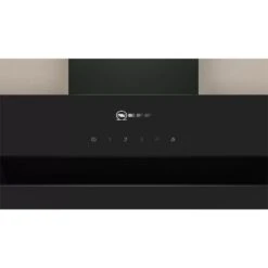 Neff N50 D95IHM1S2B 90cm Angled Chimney Wall Mounted Cooker Hood - Black Glass -Kitchen Series Shop n e neff n50 d95ihm1s2b 90cm angled chimney hood controls