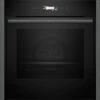 Neff N70 B54CR71G0B Bulit In Single Slide & Hide Pyrolytic Oven With Home Connect - Black With Graphite Grey Trim -Kitchen Series Shop n e neff n70 b54cr71g0b slide and hide pyrolytic oven clean