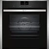 Neff N90 B57CS24H0B Built In Single Slide & Hide Pyrolytic Oven With Home Connect - Stainless Steel -Kitchen Series Shop n e neff n90 b57cs24h0b slide and hide pyrolytic oven clean
