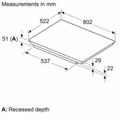 Neff N90 T68FUV4L0 80cm Flex Induction Hob With Home Connect - Black -Kitchen Series Shop n e neff n90 t68fuv4l0 80cm induction hob dimensions