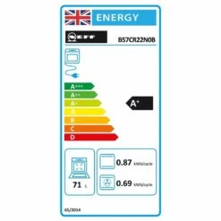 Neff N70 B57CR22N0B Built-In Single Slide & Hide Pyrolytic Electric Oven - St/Steel 7 Neff N70 B57CR22N0B Built-In Single Slide & Hide Pyrolytic Electric Oven - St/Steel -Kitchen Series Shop n e neff b57cr22n0b energy rating