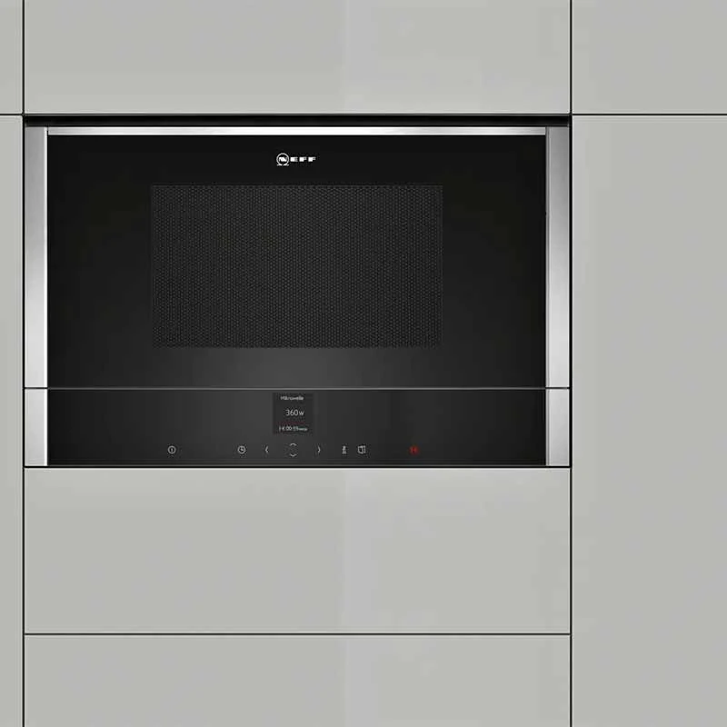 Neff N70 C17GR01N0B Built-In Microwave And Grill - Stainless Steel - C17GR01N0B Neff N70 C17GR01N0B Built-In Microwave And Grill - Stainless Steel - C17GR01N0B -Kitchen Series Shop n e neff c17gr01n0b 1